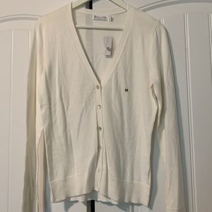 Off white cardigan sweater M